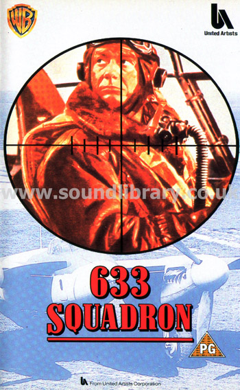633 Squadron George Chakiris Walter E. Grauman VHS Video Warner Home Video PES 99626 Front Inlay Sleeve
