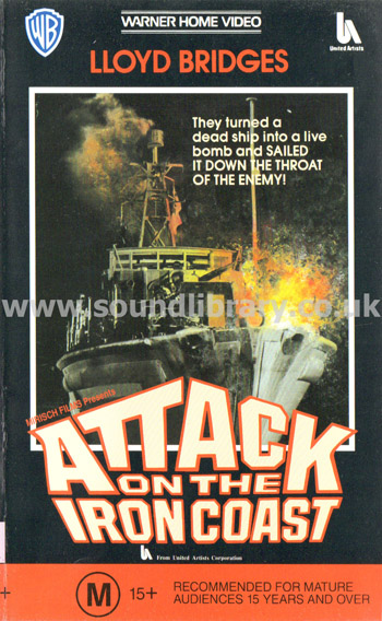 Attack On The Iron Coast  Australia VHS PAL Video Warner Home Video PEV 99549 Front Inlay Sleeve