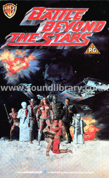 Battle Beyond The Stars Robert Vaughn VHS PAL Video Warner Home Video PES 22023 Front Inlay Sleeve