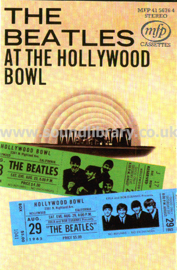 The Beatles At The Hollywood Bowl UK Issue Stereo MC Music For Pleasure MFP 41 5676 4 Front Inlay Card