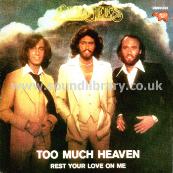 Bee Gees Too Much Heaven Portugal Issue 7" RSO 2090331 Front Sleeve Image