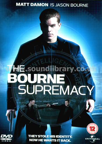 The Bourne Supremacy Matt Damon Paul Greengrass DVD Universal 822 776 5 Front Inlay Sleeve