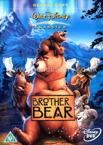 Brother Bear Region 2 PAL Rental Copy DVD Disney DVD RD881294 Front Inlay Sleeve
