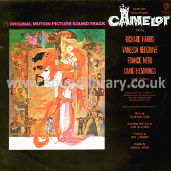 Camelot Alfred Newman UK Issue Stereo LP Warner Bros. WS 1712 Front Sleeve Image