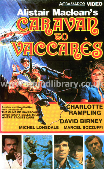 Caravan To Vaccares Charlotte Rampling VHS PAL Video Ambassador Video 0112C Front Inlay Sleeve