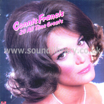 Connie Francis 20 All Time Greats UK Issue LP Polydor 2391290 Front Sleeve Image