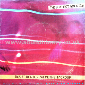 David Bowie This Is Not America Portugal Issue Estereo 7" Front Sleeve Image
