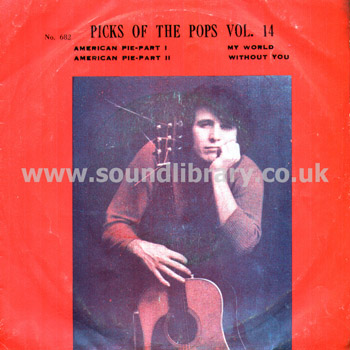 Don McLean Nilsson Bee Gees Picks Of The Pops Vol. 14 Thailand Issue 7" EP TK TK682 Front Sleeve Image