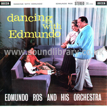 Edmundo Ros and His Orchestra Dancing With Edmundo UK Issue Stereo LP Decca SKL 4100 Front Sleeve Image