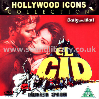 El Cid Charlton Heston Card Sleeve DVD Daily Mail 5 060087 870052 Front Card Sleeve