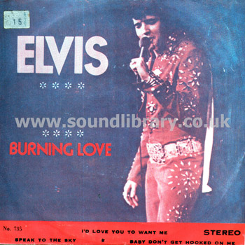 Elvis Presley Lobo Rick Springfield Mac Davis Thailand Stereo 7" EP TK TK-735 Front Sleeve Image