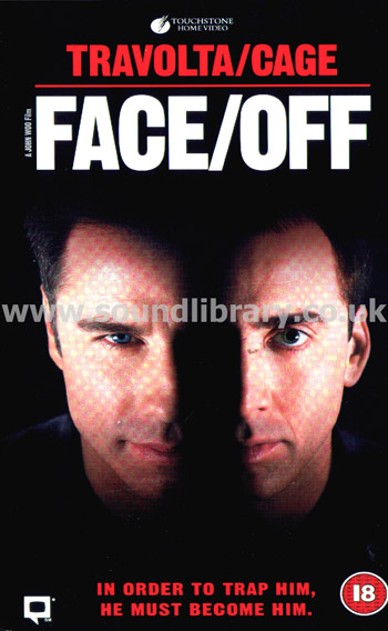 Face Off Nicolas Cage John Travolta VHS PAL Video Touchstone Home Video D610275 Front Inlay Sleeve