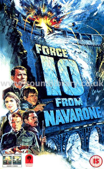 Force 10 From Navarone Robert Shaw VHS PAL Video Cinema Club CC 1143 Front Inlay Sleeve