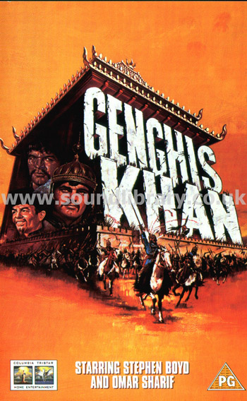 Genghis Khan Stephen Boyd VHS PAL Video Front Inlay Sleeve