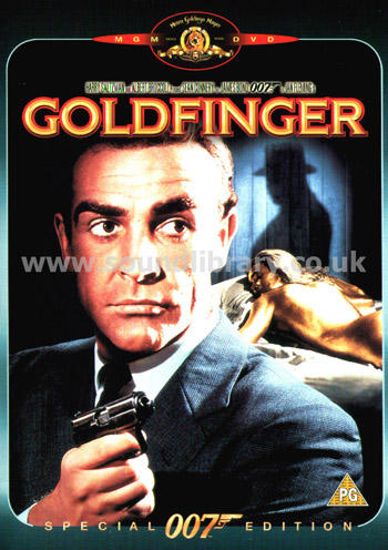 Goldfinger James Bond Sean Connery Region 2 DVD MGM Home Entertainment 161178 Front Inlay Sleeve