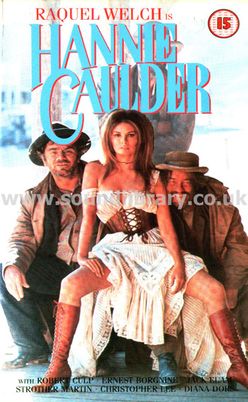 Hannie Caulder Raquel Welch Christopher Lee VHS PAL Video MIA V 3258 Front Inlay Sleeve