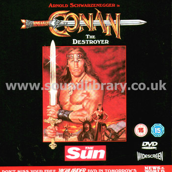 Conan The Destroyer Highlander 2DVD Sanctuary Visual Entertainment NEWSDVD0017 Rear Card Sleeve