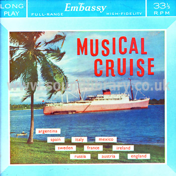 Jacques Leroy Musical Cruise UK Issue LP Embassy WLP 6002 Front Sleeve Image