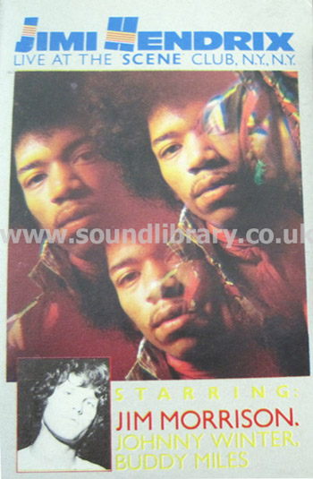 Jimi Hendrix Live At The Scene Club, N.Y. Italy Issue MC DGR DMC 1009 Front Inlay Image