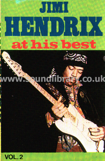 Jimi Hendrix At His Best Vol. 2 Italy Issue Stereo MC Joker MC 3272 Front Inlay Card
