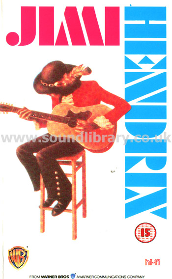 Jimi Hendrix Jimi Hendrix VHS PAL Video Warner Home Video PES61267 Front Inlay Sleeve