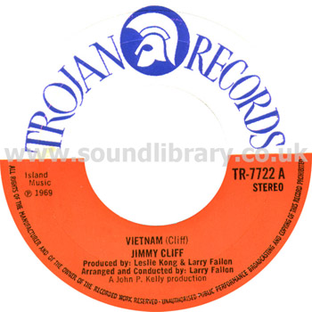 Jimmy Cliff Vietnam UK Issue Stereo 7" Label Image