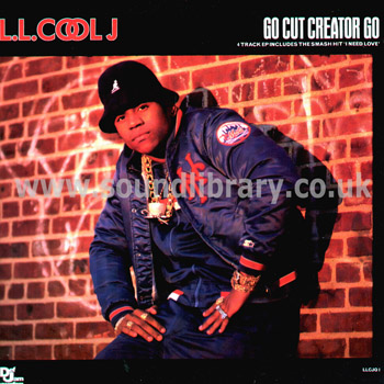LL Cool J Go Cut Creator UK Issue Gold Stamp Promo 12" Def Jam LLCJ Q1 Front Sleeve Image