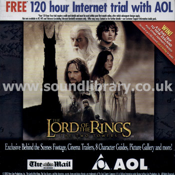 The Lord of The Rings - The Two Towers Unknown Card Sleeve CD Front Card Sleeve