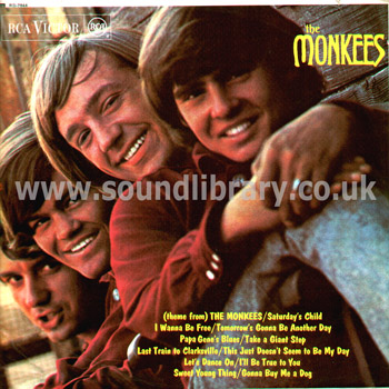 The Monkees The Monkees UK Issue Mono LP RCA Victor RD-7844 Front Sleeve Image