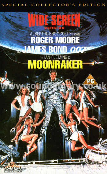 Moonraker VHS Video MGM/UA Home Video S051710 Remastered Wide Screen Front Inlay Sleeve