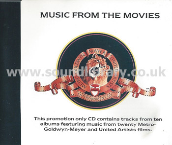 Various Music From The Movies UK Issue Promotional CD EMI CD LION 1 Front Inlay Image