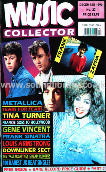 Music Collector No. 22 December 1990 UK Issue Magazine 9 770959 716024 12 Front Cover Image