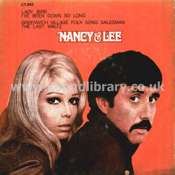 Nancy Sinatra Nancy & Lee Thailand Issue 7" EP RTA Records CT 882 Front Sleeve Image