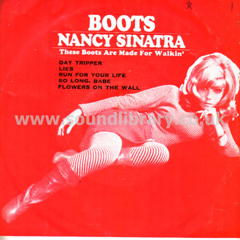 Nancy Sinatra Boots Thailand Issue 6 Track 7" EP TK Records TK 1688 Front Sleeve Image