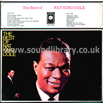 Nat 'King' Cole The Best Of Thailand Issue Stereo - Mono LP SC Records DALP 8381 Front Sleeve Image