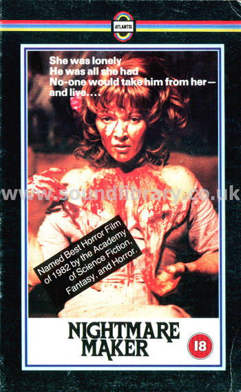 Nightmare Maker William Asher VHS PAL Video Front Inlay Sleeve