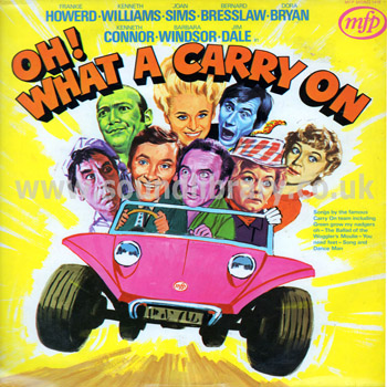 Oh! What A Carry On Joan Sims Jim Dale UK Issue Mono LP Music For Pleasure MFP 1416 Front Sleeve Image