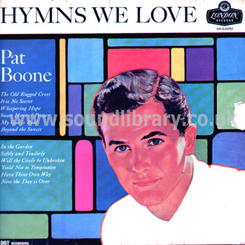Pat Boone Hymns We Love UK Issue LP London HA-D 2092 Front Sleeve Image