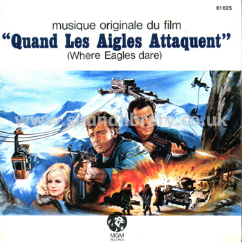 Quand Les Aigles Attaquent Ron Goodwin France Issue 7" MGM 61 625 Front Sleeve Image