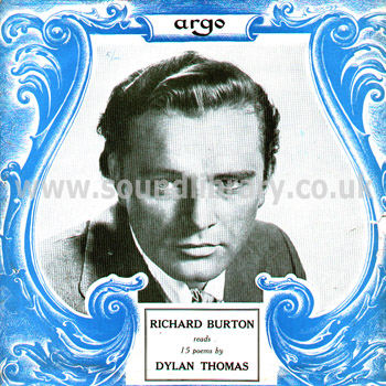 Richard Burton Reads 15 Poems By Dylan Thomas UK Issue LP Argo RG 43 Front Sleeve Image