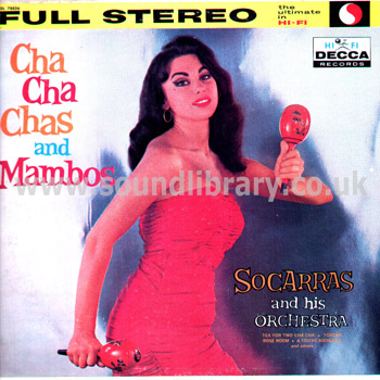 Socarras and His Orchestra Cha Cha Chas and Mambos USA Issue Stereo LP Decca DL 78836 Front Sleeve Image