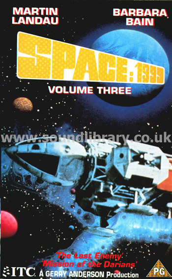 Space 1999 Volume Three VHS PAL Video ITC Home Video ITC 8162 Front Inlay Sleeve