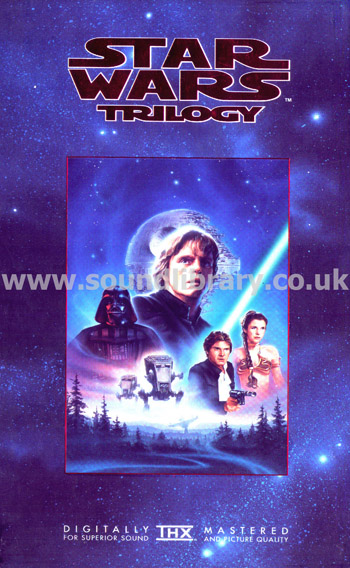 Star Wars Trilogy VHS PAL 3Video Box Set 20th Century Fox Home Entertainment 1680C Side Box Image