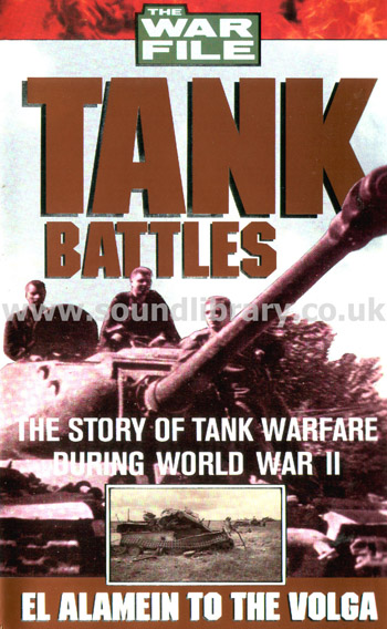 The Story Of Tank Warfare During World War II VHS Video Castle Vision CVI 1225 Front Inlay Sleeve