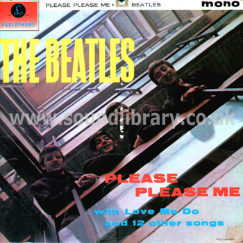 The Beatles Please Please Me UK Issue Mono LP Parlophone PMC 1202 Front Sleeve Image