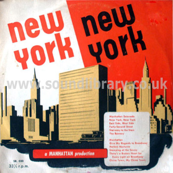 The Cameo Trio New York, New York Canada Issue 10" LP Manhattan Production SR. 030 Front Sleeve Image