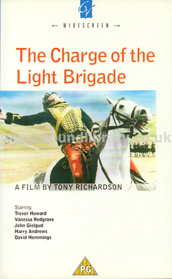 The Charge of The Light Brigade UK Widescreen Video Connoisseur Video CR 094 Front Inlay Sleeve