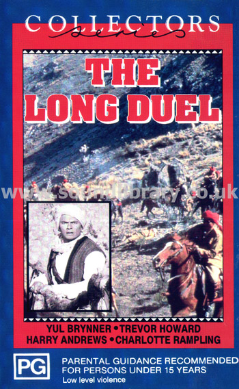 The Long Duel Yul Brynner Trevor Howard VHS PAL Video Festival Video 81322 Front Inlay Image
