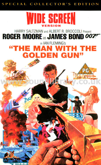 The Man With The Golden Gun Roger Moore VHS PAL Video MGM/UA Home Video S052734 Front Inlay Sleeve