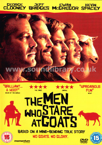 The Men Who Stare At Goats George Clooney Region 2 PAL DVD Momentum Pictures MP1004D Front Inlay Sleeve